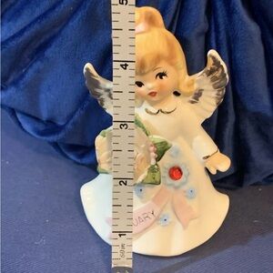 Vintage 1956 Lefton Angel of the Month Figurine January Girl Japan